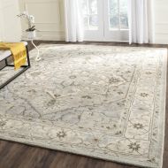 Safavieh Heritage Collection HG866A Handcrafted Traditional Oriental Beige and Grey Premium Wool Area Rug (8 x 10)