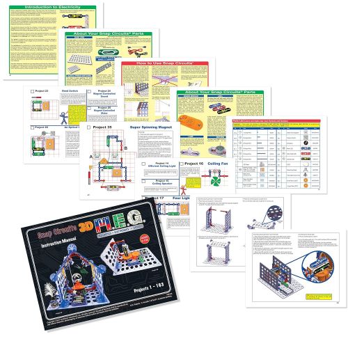  Snap Circuits - 3D M.E.G. Electronics Discovery Kit - New for 2017