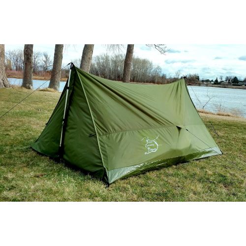 트렉 Trekking Pole Backpacking Tent, Trekker Tent 2 Wi Trekking Pole Backpacking Tent Combo Pack, Includes Aluminum Trekking Poles, Ultralight Backpacking Tent, and Ultralight Aluminum Tent Stakes