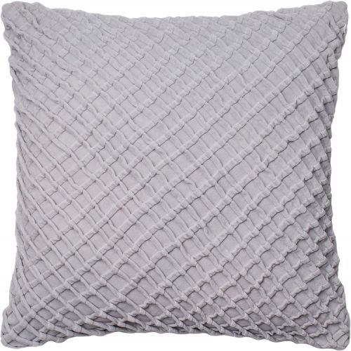  Loloi DSET DSETP0125WH00PIL3 100% Cotton Velvet Cover with Down Fill Decorative Accent Pillow, 22 x 22, White