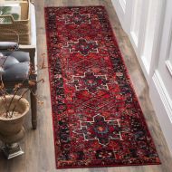 Safavieh Vintage Hamadan Collection VTH211A Red and Multi Runner, 22 x 10