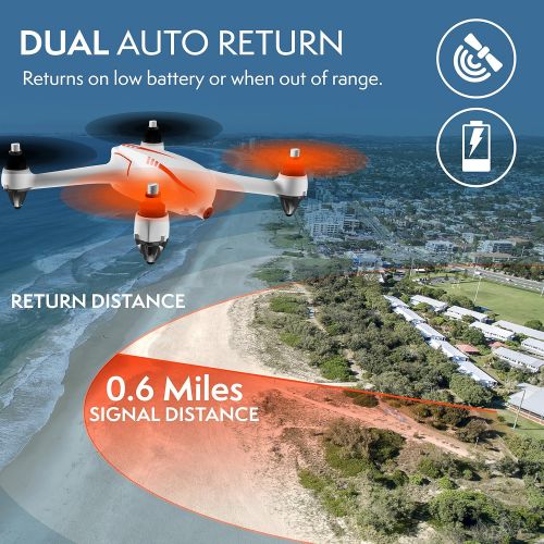  Force1 Drone with Camera and GPS Return Home Brushless Motors HD Drone 1080p Camera MJX B2C Bugs 2 Quadcopter (Certified Refurbished)