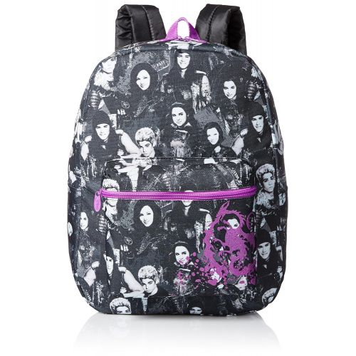 디즈니 Disney Little Girls Descendants Print Backpack, Black, One Size