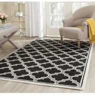 Safavieh Amherst Collection Grey and Light Grey Indoor Outdoor Area Rug (6 x 9)