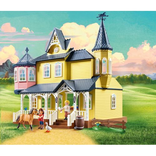 플레이모빌 PLAYMOBIL Spirit Riding Free Luckys House Playset, Multicolor