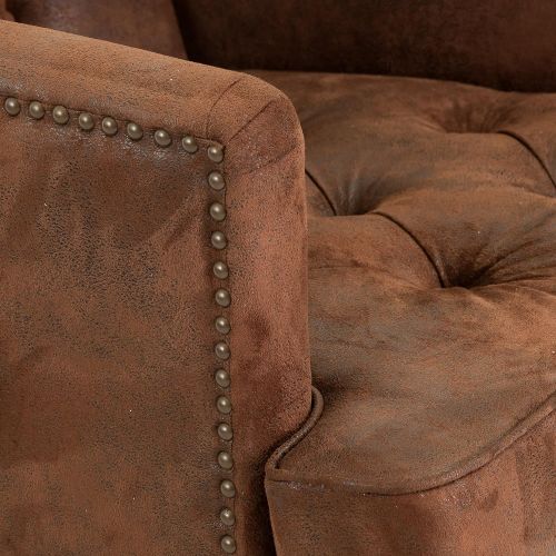  Christopher Knight Home 294801 Malone Tufted Club Chair, Brown