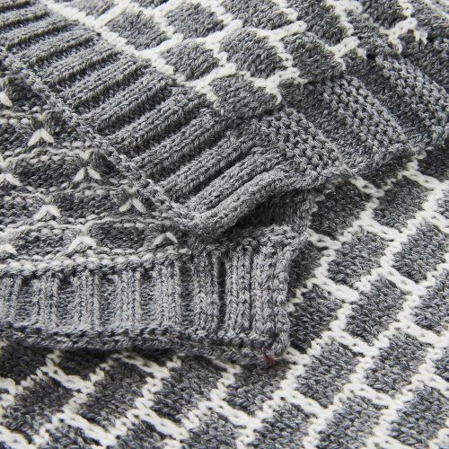  Cozyholy Elegant Knit Blankets Soft Fancy Baby Throw for Cribs Neutral Stroller Cover for Girls Boys,...