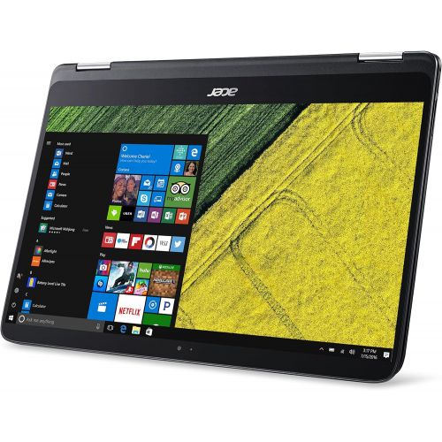 에이서 Acer Spin 3 15.6’’ Touchscreen FHD (1920x1080) IPS 2-in-1 Convertible Laptop PC, Intel i5-7200u 2.50GHz, 12GB DDR4, 256GB SSD, Bluetooth, Stereo Speakers, HDMI, WiFi, Backlit Keybo