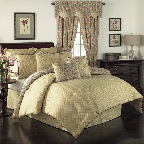  WAVERLY Swept Away Bedding Collection, Queen, Berry