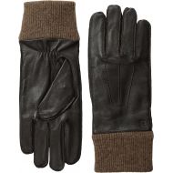 Haggar Mens Leather and Knit Glove