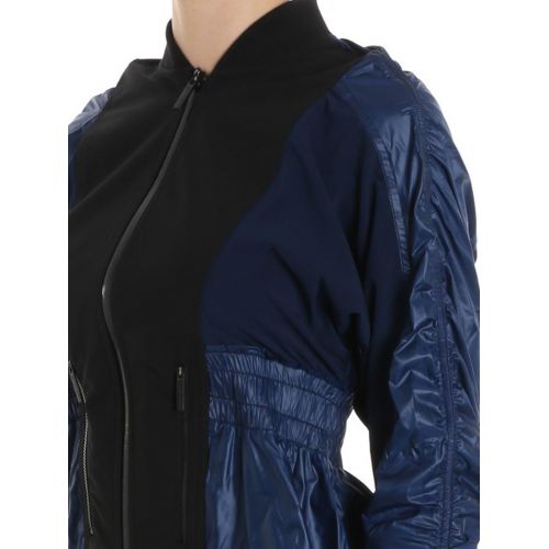 아디다스 Adidas by Stella McCartney Two-tone tech fabric sporty jacket