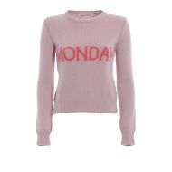Alberta Ferretti Rainbow Week Monday pink sweater