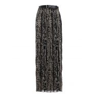 Alberta Ferretti Belt detailed silk skirt