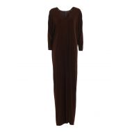 Alberta Ferretti Enver satin maxi tunic dress