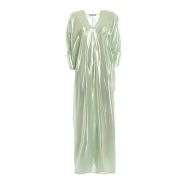 Alberta Ferretti Lame silk blend draped dress