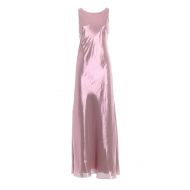 Alberta Ferretti Silk blend shining lame maxi dress