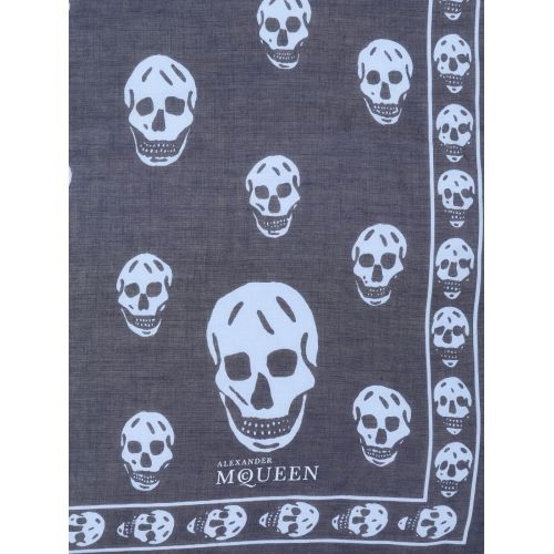  Alexander Mcqueen Skull print foulard