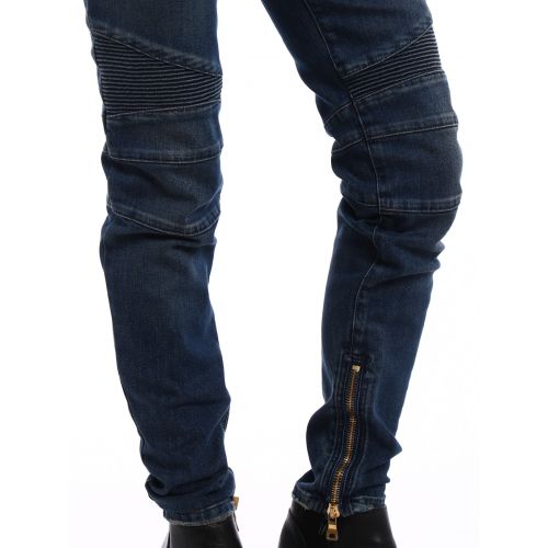 발망 Balmain Biker inspired denim jeans