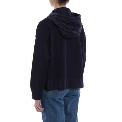 몽클레르 Moncler Boxy zipped hoodie with side slit