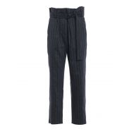 Brunello Cucinelli Striped linen and wool trousers