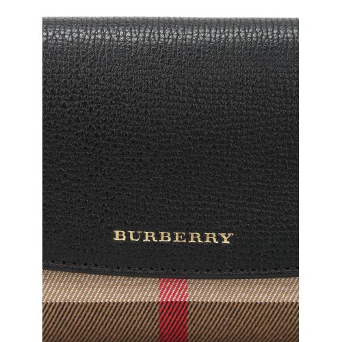 버버리 Burberry Check cotton and leather wallet