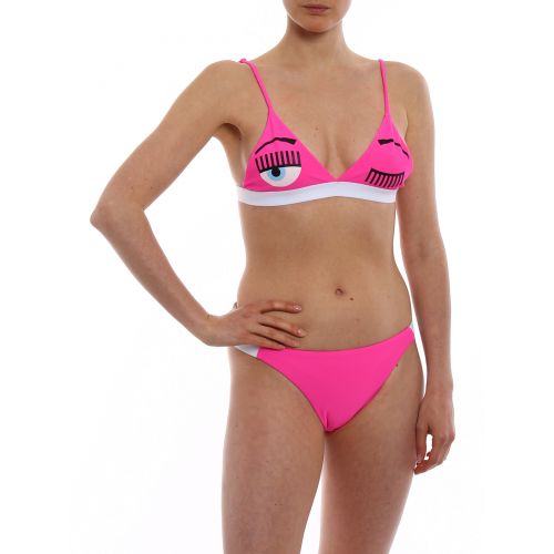  Chiara Ferragni Flirting print fuchsia bikini