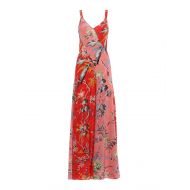 Diane Von Furstenberg Floral silk panelled slip dress