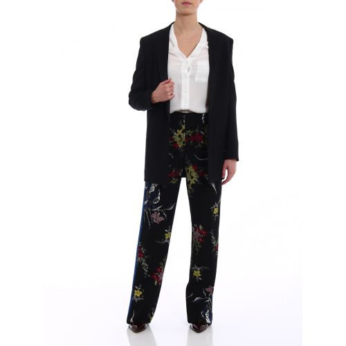  Diane Von Furstenberg Floral straight leg trousers