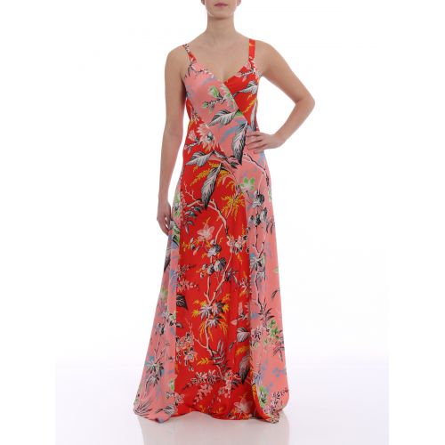  Diane Von Furstenberg Floral silk panelled slip dress
