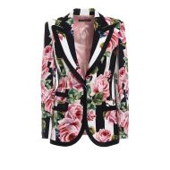 Dolce & Gabbana Silk blend roses print blazer