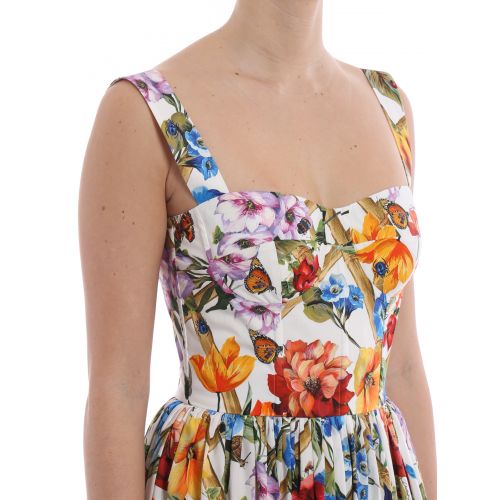  Dolce & Gabbana Flower print cotton poplin sundress