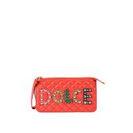 Dolce & Gabbana Nappa clutch with logo patches
