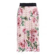Dolce & Gabbana Roses pattern collage effect skirt