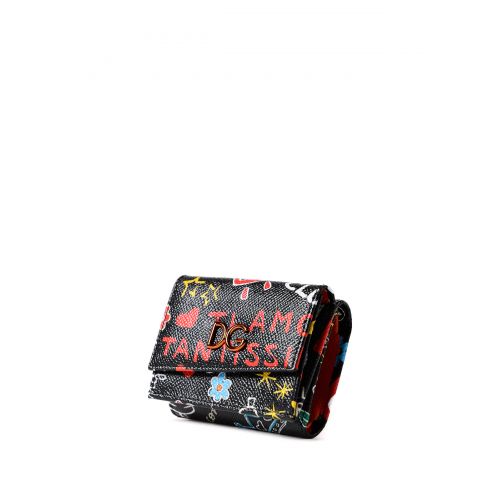  Dolce & Gabbana Mural print Dauphine leather wallet