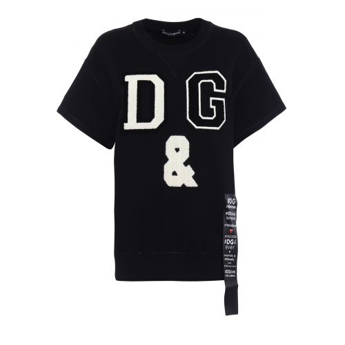  Dolce & Gabbana Maxi D&G patch sweatshirt
