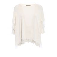Ermanno Scervino Lace trimmed over jersey blouse