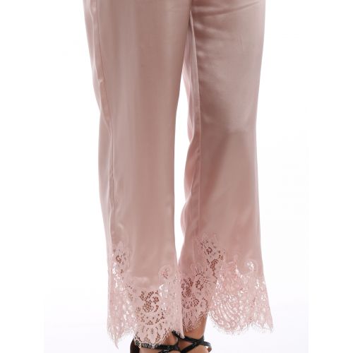  Ermanno Scervino Silk blend satin trousers