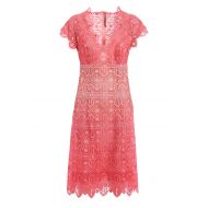 Ermanno Scervino Pink macrame lace sleeveless dress