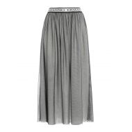 Ermanno Scervino Glittered tulle tiered skirt