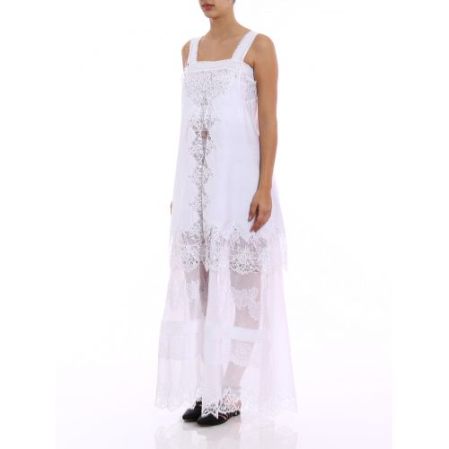 Ermanno Scervino Cotton and lace maxi dress