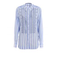 Ermanno Scervino Embroidered and striped shirt