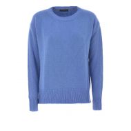 Etro Wool and cashmere blue crewneck