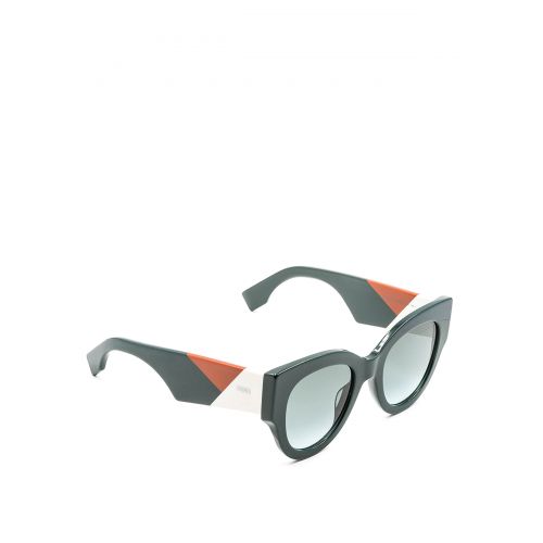 펜디 Fendi Facets geometric pattern sunglasses
