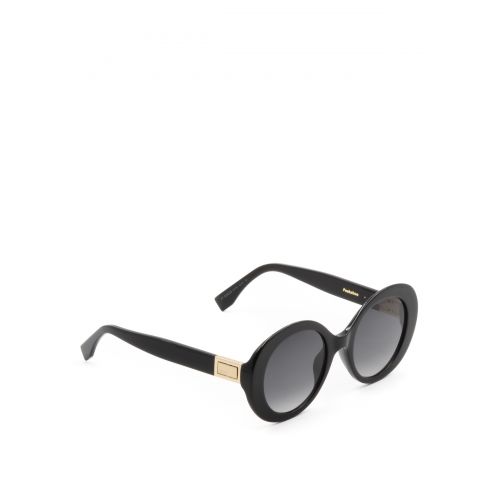 펜디 Fendi Peekaboo black oval sunglasses