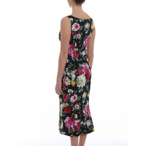  Dolce & Gabbana Floral cady sleeveless dress