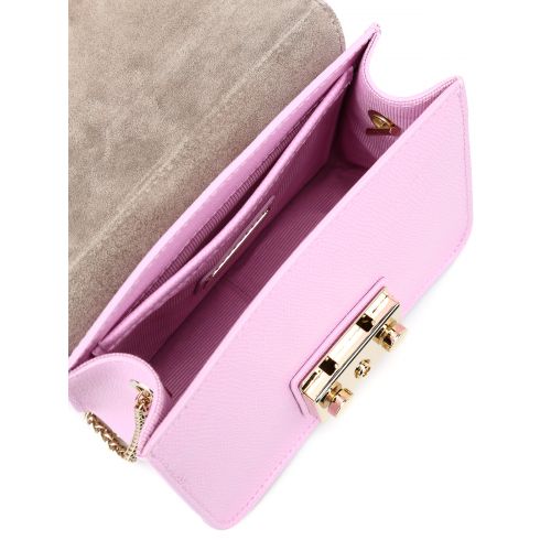 훌라 Furla Metropolis pink leather clutch
