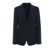 Giorgio Armani Virgin wool crepe tailored blazer