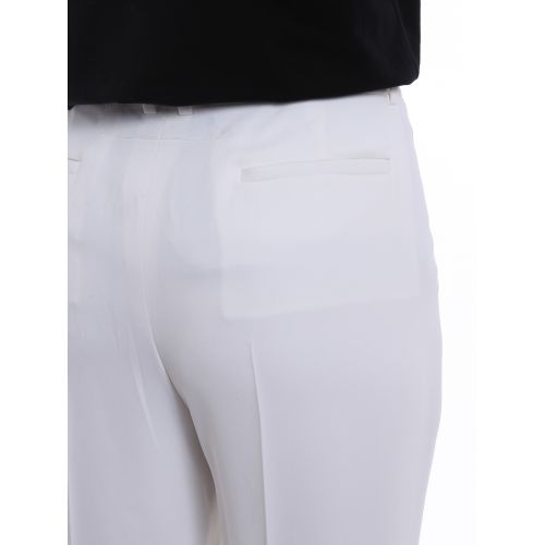 지방시 Givenchy White stretch cady trousers