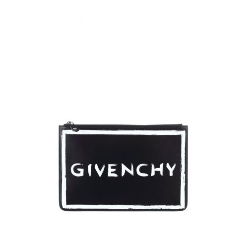 지방시 Givenchy Brushstroke-effect leather clutch