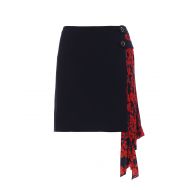 Givenchy Wool mini skirt with silk gusset